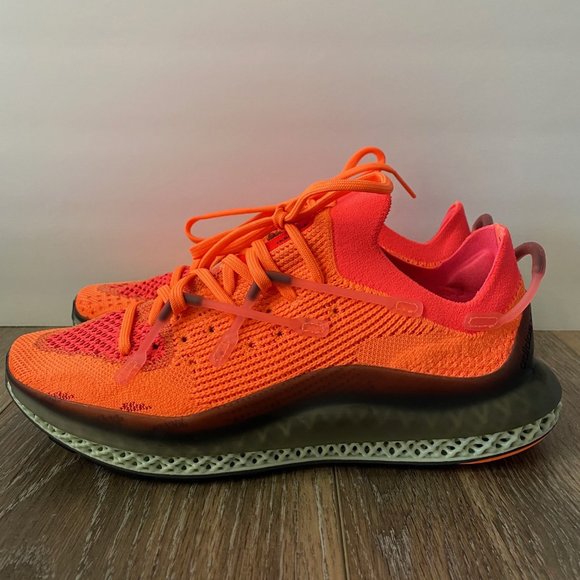 Adidas 4D Fusio Prime Knit Running Shoes Screaming Orange FY5929 Mens 7.5 NEW main image 9